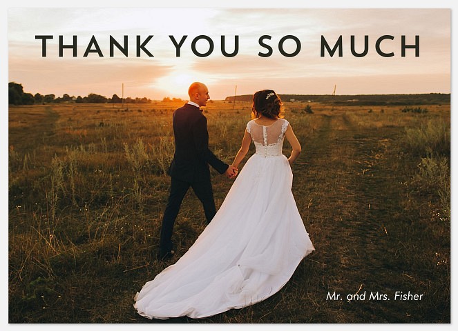 So Much Wedding Thank You Cards