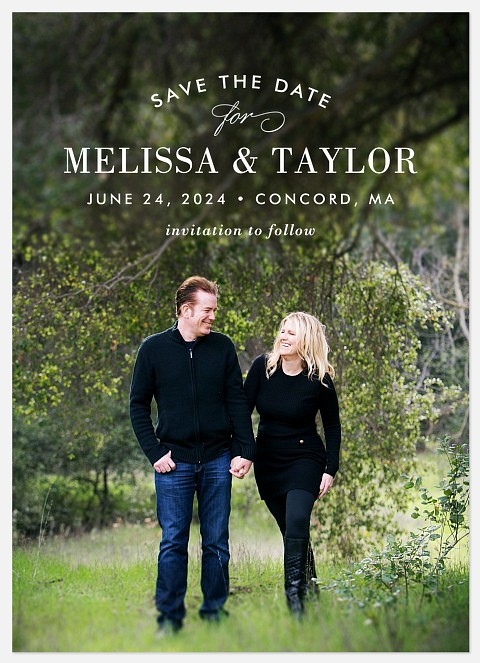 Chic Simplicity Save the Date Photo Cards