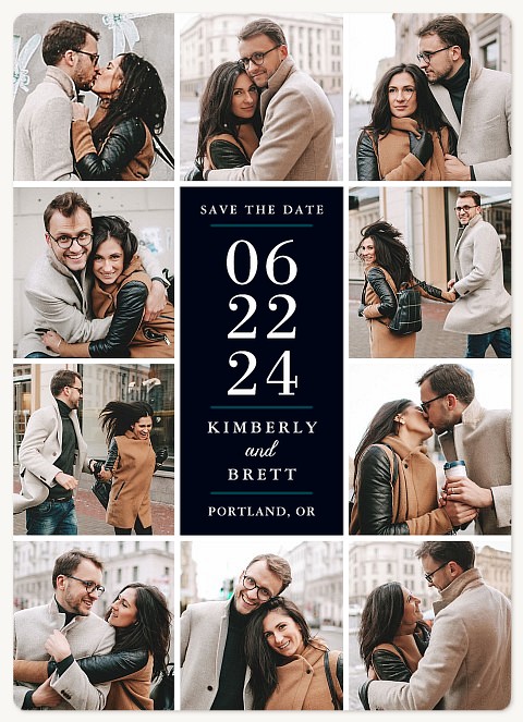 Personalized Save The Date Photo Magnets - Simply Elegant