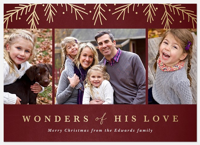 Wonders Aglow Holiday Photo Cards