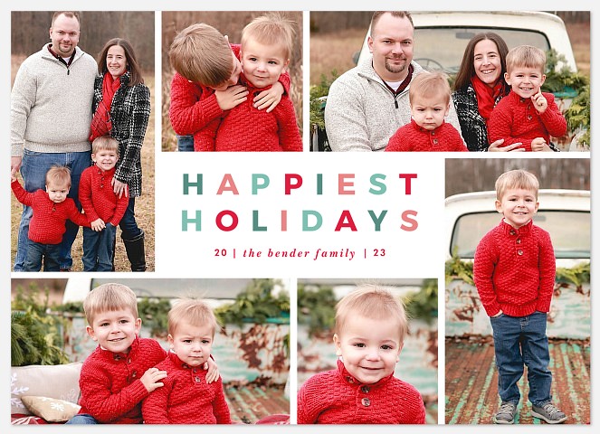Holiday Grid Holiday Photo Cards