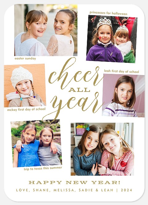 Cheers All Year Holiday Photo Cards