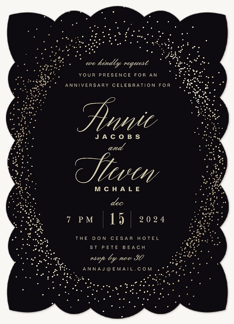 Stardust Sparkle | Wedding Anniversary Invitations