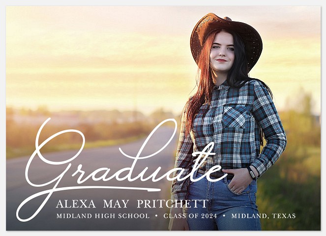 Stylish Graduate Graduation Cards