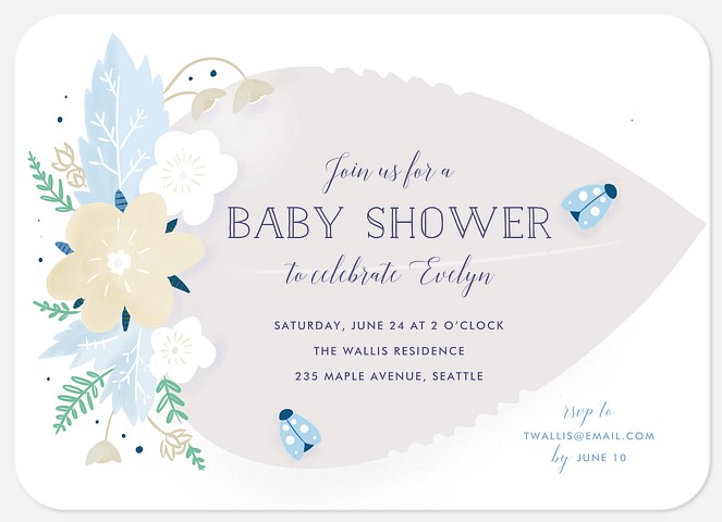 Our Little Bug Baby Shower Invitations