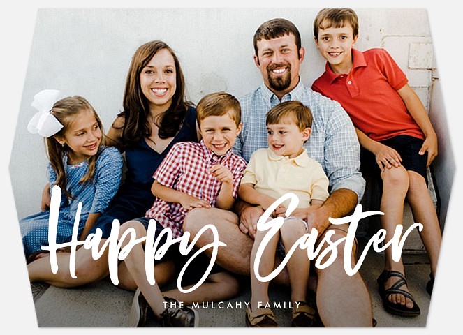 Brushed Lettering Easter Photo Cards