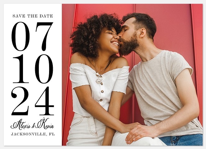 Stacked Serif Save the Date Photo Cards