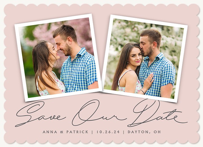 Scripted Duo Save the Date Cards