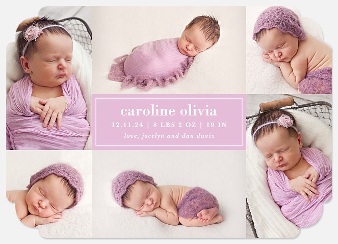 Cherished Collection Baby Birth Announcements