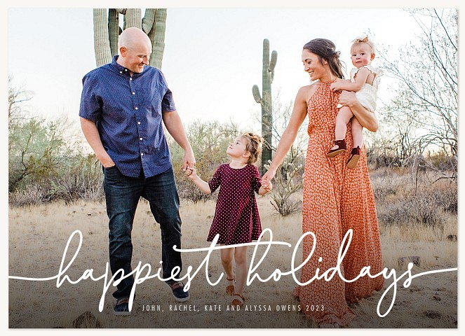 Sweetly Scripted Photo Holiday Cards