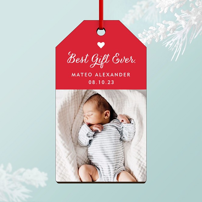 Best Gift Ever Personalized Ornaments