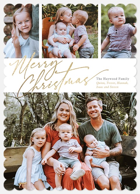Scripted Collection Holiday Photo Cards
