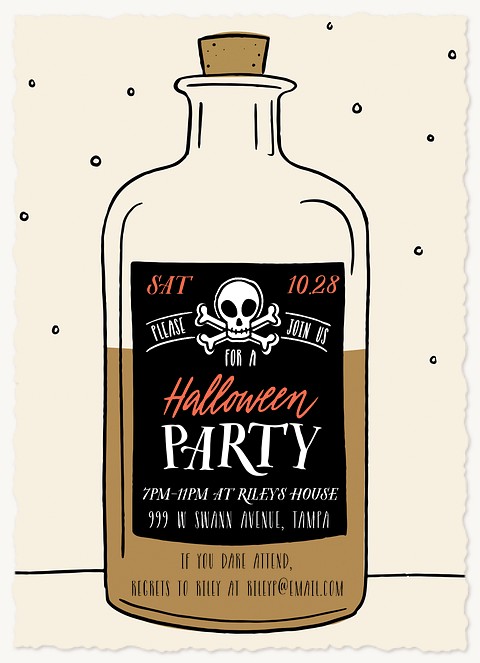 Come If You Dare Halloween Party Invitations