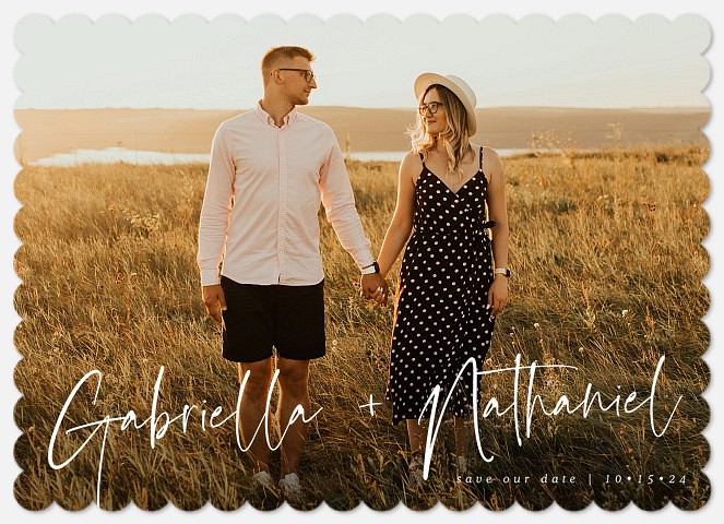 Casual Names Save the Date Photo Cards