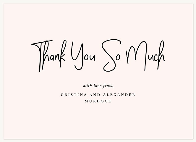 Clean and Classic Thank You Cards 