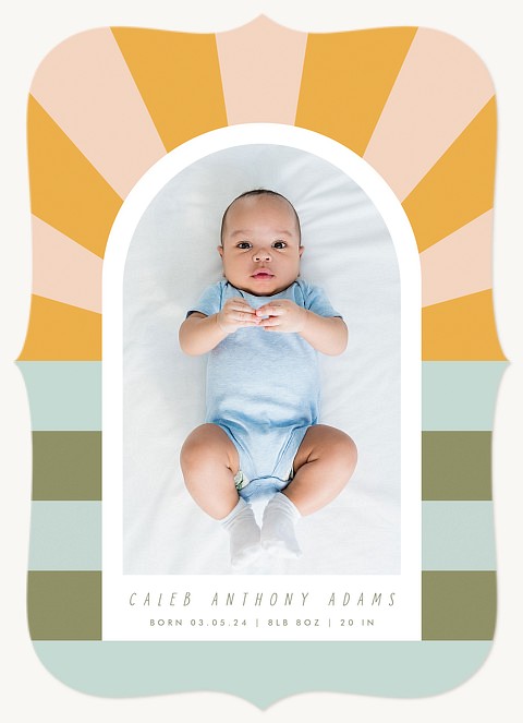 Our Sunshine Baby Announcements