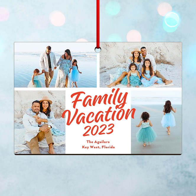 Family Vacation Personalized Ornaments