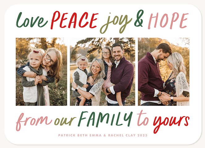 So Bright Personalized Holiday Cards