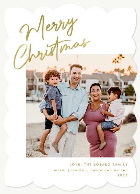 Simple & Modern Personalized Holiday Cards