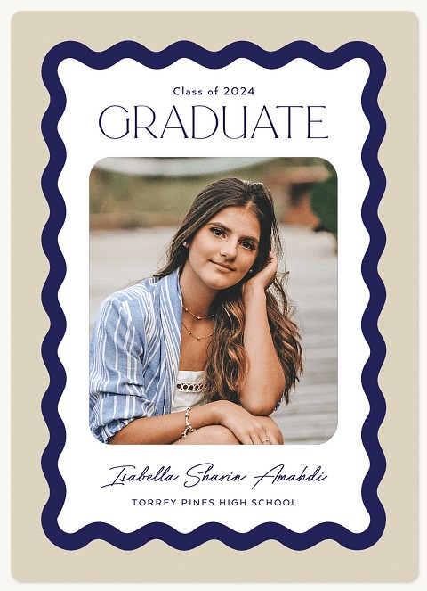 Scalloped Frame Graduation Cards