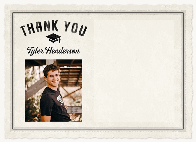 Vintage Typography Thank You Cards 