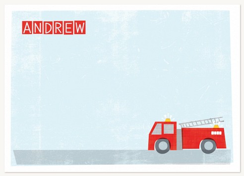 Lil Firetruck Stationery