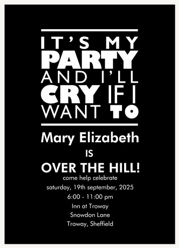 Party Thoughts Adult Birthday Party Invitations