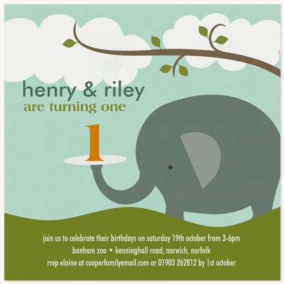 Jungle Boys Kids Birthday Invitations