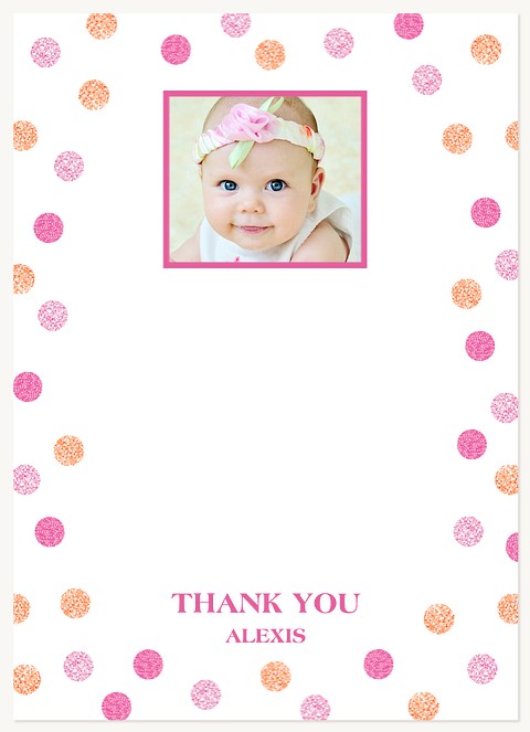 Confetti Doll Kids Thank You Cards