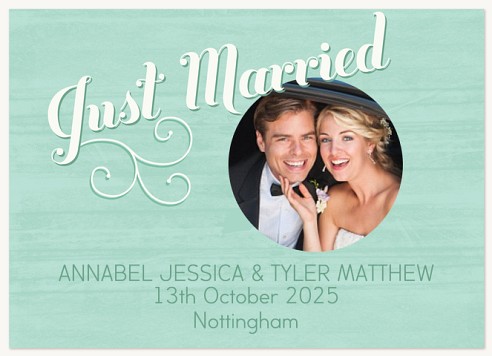 Blue Sky Day Wedding Announcements