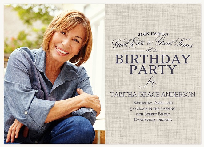 Great Times Adult Birthday Party Invitations