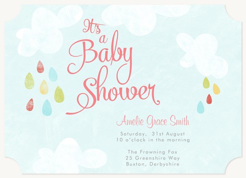 Happy Showers Baby Girl Shower Invitations, Girl Baby Shower Invitations