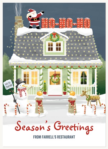 Light it Up Christmas Cards for Business