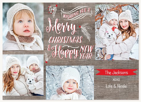 Rustic Holiday Charm Christmas Cards