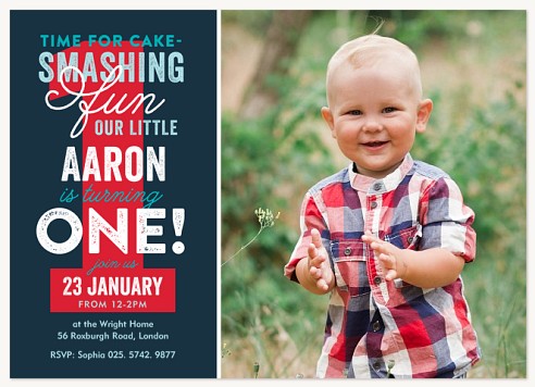 Fun for One Kids Birthday Invitations