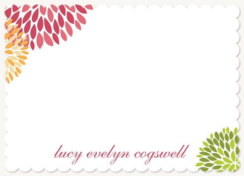 Vibrant Bloom Stationery