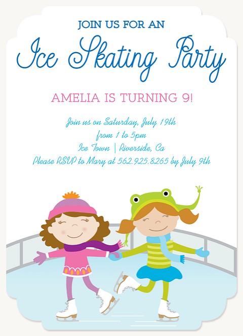 Lace Up Girl Birthday Party Invitations
