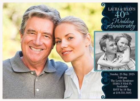 Ruby Wedding Gift Wedding Anniversary Invitations