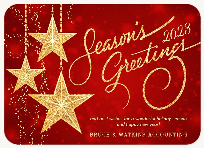 Starlight Starbright Business Holiday Cards