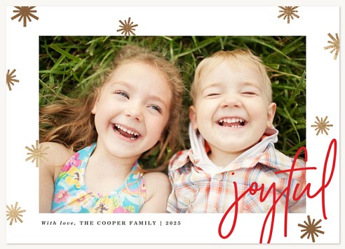 Shiny Snowfall Christmas Cards