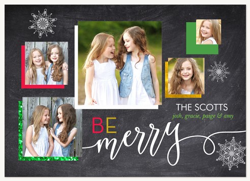 Snowy Chalk Christmas Cards