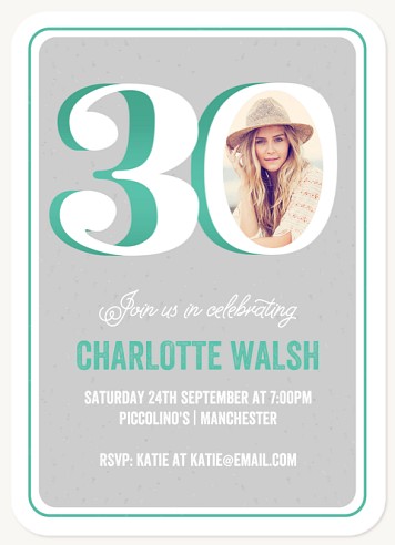 3-D Invitation Adult Birthday Party Invitations