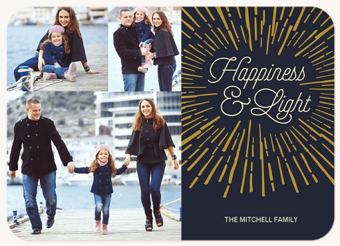 Luminous Burst Hanukkah Cards