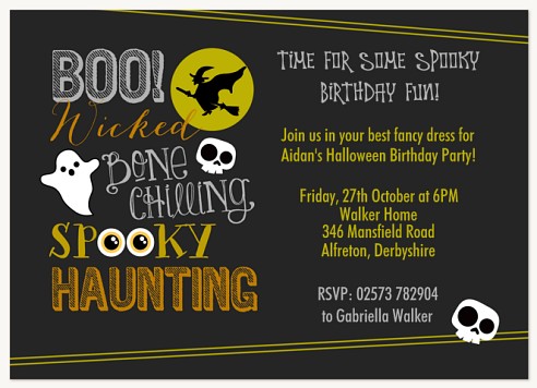 Wicked Fun Kids Birthday Invitations