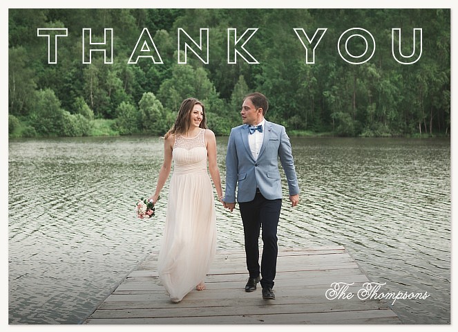 Mod Thanks Wedding Thank You Cards