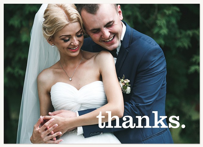 Simply Thankful Wedding Thank You Cards