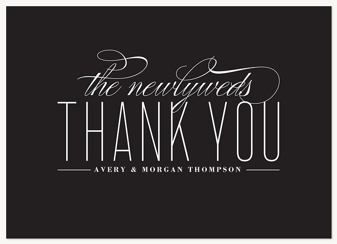  Newlywed Thank You Wedding Thank You Cards