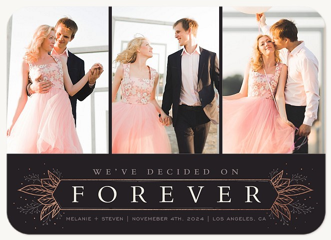 Dazzling Flourish Save the Date Cards