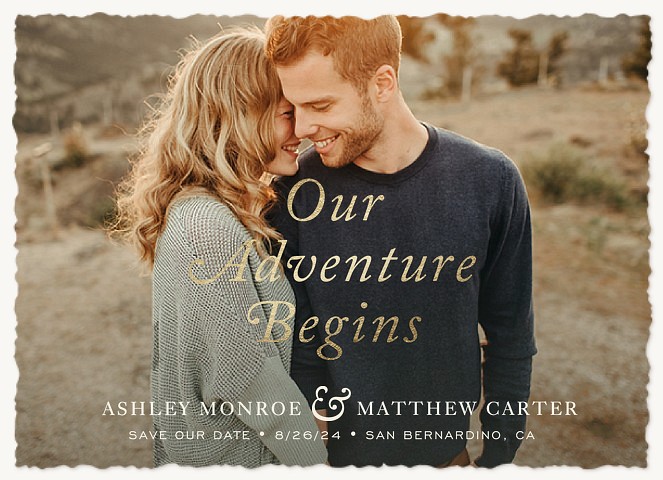 Our Adventure Begins Save the Date Cards
