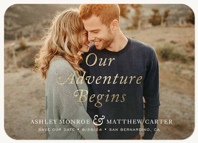 Our Adventure Begins Save the Date Cards